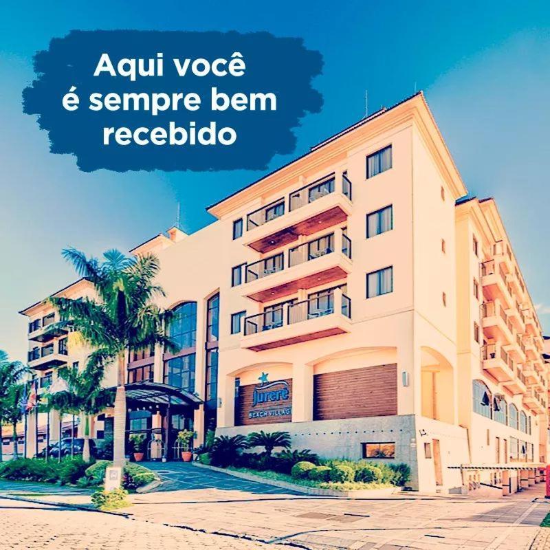 Apto Pes Na Areia Em Hotel Jurere Beach Jurere Internacional Florianópolis 外观 照片